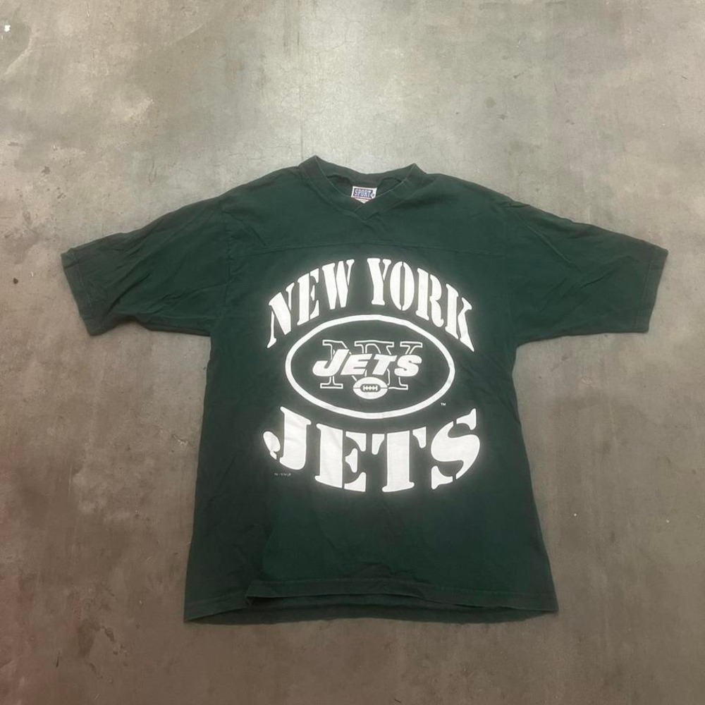 Vintage 1998 New York jets‎ testaverde men's green xl tshirt USA made